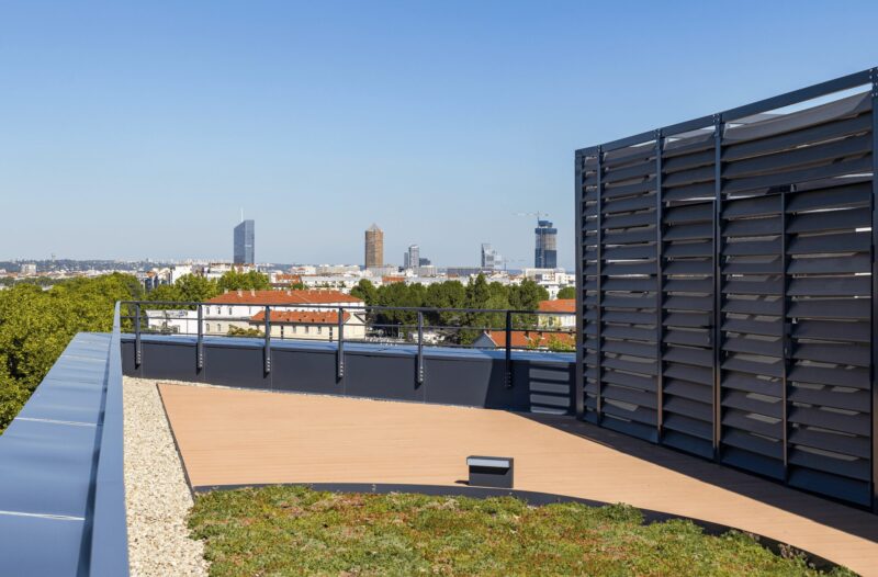 vue toit batiment